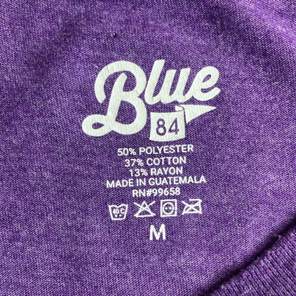 EUC Unisex Blue 84 Medium LSU Tigers Team Logo T-Shirt - Purple - Picture 3 of 7